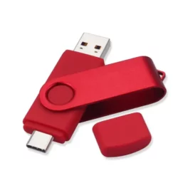 MU04 Bulk Cheap Otg 2in1 Type-C Usb Flash Drive Swivel Pendrive